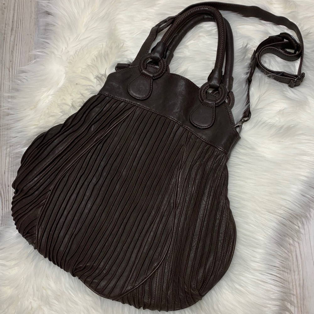 Anthropologie David & Scotti Leather Crossbody Bag
